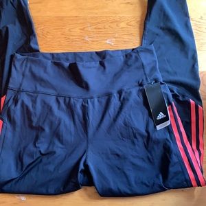 adidas black athletic pants: NWT